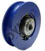 DYNSO Blue-Line deurrol, 56mm, inwendig M8, toepasbaar op Kone Isola cabinedeur en Espace schachtdeur