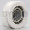 Tegendrukrol, 36mm, met excentrische as M10, toepasbaar op Kone Espace schachtdeur