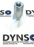 Doorguide plastic white 40*12*15mm, with Bolt M8*50mm