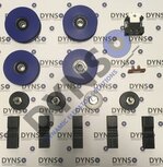 Basic revision set Starlift landing door, Central open, round rail 85mm rail, 2 wings