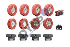 Basis Revisionsset KONE AMD Kabinent&uuml;r Teleskop 2 Fl&uuml;gel (50mm T&uuml;rrollen)