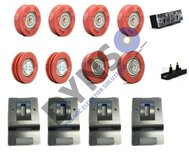 Basic revision set KONE AMD Central open car door 2 wings (50mm rollers)