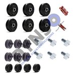 Basic revision kit Selcom landing door, Telescopic, 3 wings