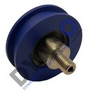 DYNSO Forsid Monitor T&uuml;rrolle TBV Flachschiene, 58x50X16MM, mit AS M10
