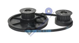Sematic Pulley set including belt