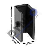 Thyssen Guide shoe, Thyssen, 47x28x23, 16mm