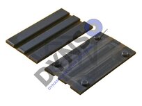 KONE Guide shoe with 2 naps, for rail 16 mm, 140 x 29,5 x 30 mm