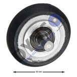 Otis Guide roller, 95/16x24mm, bevelled