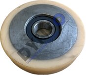 Otis Guideroller, 100/20x20mm, 1 lager, VU 93&deg;