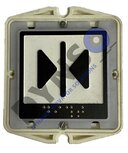 Kronenberg Drucktaster, T&uuml;r schlie&szlig;en, mit Braille, L12.40.022.3