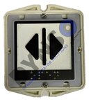 Kronenberg Drucktaster, T&uuml;r &ouml;ffnen, mit Braille, L12.40.022.3