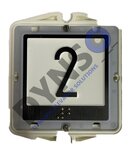 Kronenberg Drucktaster, 2, mit Braille, L12.40.022.3