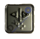 Schaefer push button MT42-2M, 30V, door open, with braille, 34x34mm