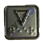 Schaefer push button MT42-2M, 30V, DOWN, with braille, 34x34mm