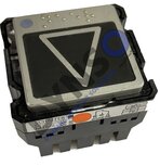 Schaefer push button MT56, 30V, red, Down, with braille, 56x56mm