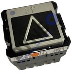 Schaefer push button MT56, 30V, red, Up, with braille, 56x56mm