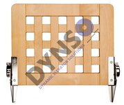 Klappstuhl, mit perforiertem Birkenholz, 400x400mm (Auch in Eiche erh&auml;ltlich)