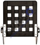 Klappstuhl, schwarz, perforiert, 400x400mm