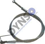 Mac Puarsa universele koppelkabel , L= 2000mm, &oslash;=3mm, 6mm draad veer en eindstop met inbus.