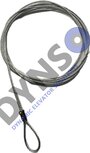 Selcom universele sluitgewichtkabel, 2mmx5000mm, incl. unitonnetje
