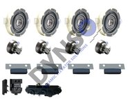 Basic revision set Otis Europa landing door central, 2 wings