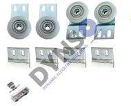 Basis-Basis Revisionsset Schindler QKS9, Kabinen-/Schachtt&uuml;r, Teleskop, 900 mm, 2 Fl&uuml;gel