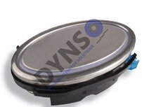 Schaefer drukknop EB42-VIII, 12-30V-blauw-pijl op-1NO