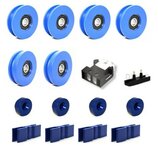 Basis revisieset Starlift Kooideur, Telescoop, vlakke rail 70mm rol, 2 vleugels