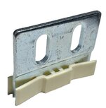 Ondergeleiding, incl. houder, 57x73mm, toepasbaar op QKS6, 8 en 9 cabine/schachtdeur