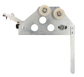 Deurgrendel, links, incl. grendelrollen en brugstuk, toepasbaar op Sematic III schachtdeur