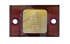 Mac Puarsa Compac T Halo drukknop, rood, 24V, braille, (4)