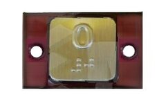 Mac Puarsa Compac T Halo drukknop, rood, 24V, braille, (0)