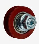 Tegendrukrol, 44/41mm, met excentrische as M10, toepasbaar op Kone AMD/ADV 3-delige cabine/schachtdeur