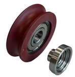 Tegendrukrol, 44/41mm, incl. bus, toepasbaar op Kone AMD/ADV 3 en 4-delige cabine/schachtdeur