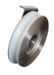 Deurrol, 60mm, inwendig M8, toepasbaar op Kone ADX2 lanzame vleugel cabine/schachtdeur