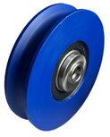 DYNSO Blue-Line deurrol, 68 mm, inwendig M8, toepasbaar op Kone ADR/ADM cabine/schachtdeur 