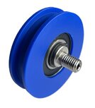 DYNSO Blue-Line deurrol, 68mm, met excentrische as M10, t.b.v. vlakke rail, toepasbaar op Kone OAK45/44/ADB cabine/schachtdeur