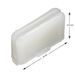 Selcom T&uuml;rgeleitung Kunststoff  wei&szlig; Hydra 40*27,5mm