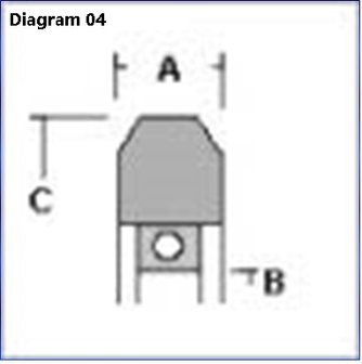 Schindler deurrol QKS6, QKS9, plaat met 20mm verzet, 74,6mm