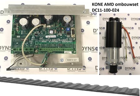 Kone AMD T&uuml;rmotor mit Steuerung und inklusive Zahnriemen Rechtsanschlag (KM601370G04 + KM606810G01 + 4*DC05-30-005)