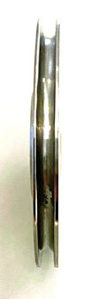 DYNSO Otis Techna RVS kabelrol, 69mm, asgat 17mm (FAA5394A7)
