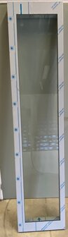 Selcom 2 doorpanels RVS with safetyglaxles, size a panel 475*2110mm
