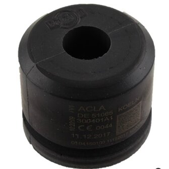 Acla Buffer, 100x80mm, met stalen ronde plaat,voldoet aan norm EN 81-20/50 (lift directive 2014/33/EU)