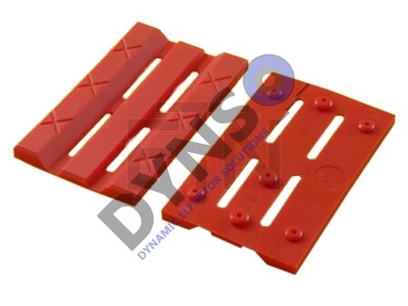 Slofvoering, rood, 140x29,5x30mm, voor leider 5mm