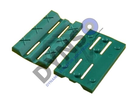 Slofvoering, groen, 140x29,5x30mm, voor leider 9mm