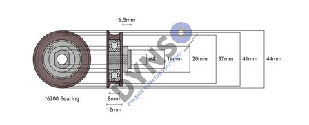 DYNSO Kone lockroller  AMD 44mm