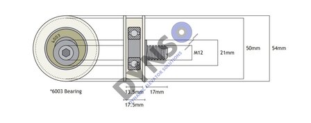 Fermator Gegendr&uuml;ckroll 50/11 Excentric 54mm