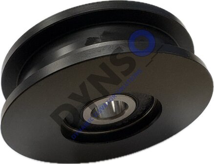DYNSO Starlift doorroller rechte rail 70mm, kleur zwart