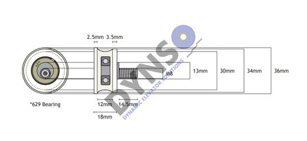 DYNSO Sematic lockroller 36mm