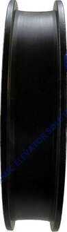 DYNSO Mitsubishi T&uuml;rrolle 84mm f&uuml;r halbrunde Schiene, Mittelloch 20mm